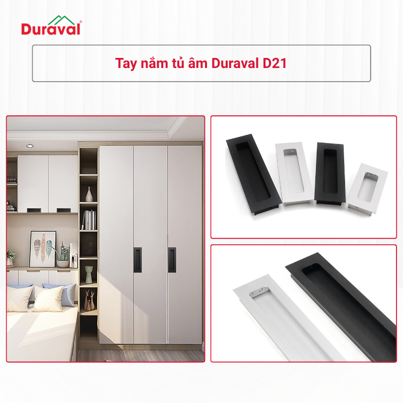 Tay nắm tủ Duraval D21