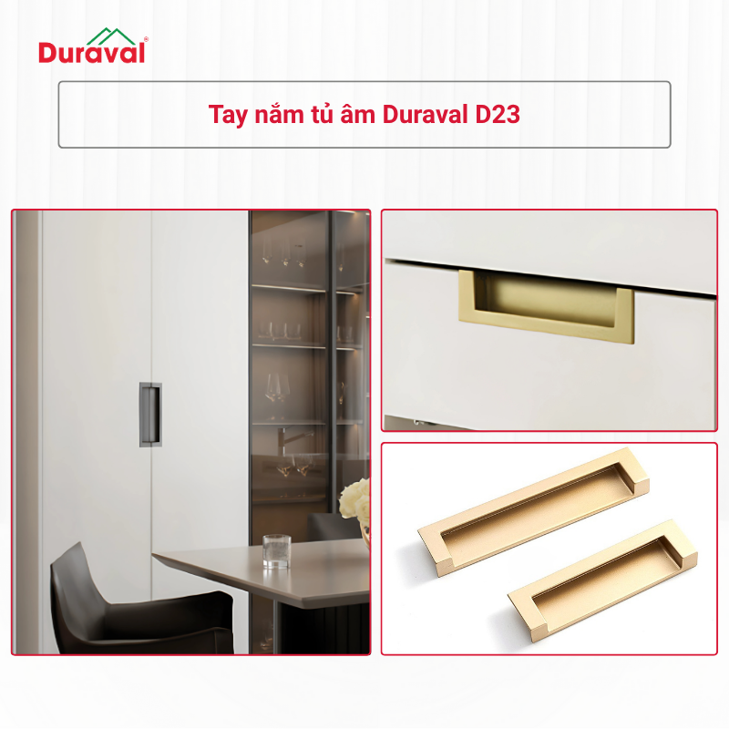 Tay nắm tủ Duraval D23