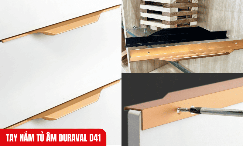 Hình ảnh - Video thực tế về sản phẩm tay nắm tủ Duraval D41