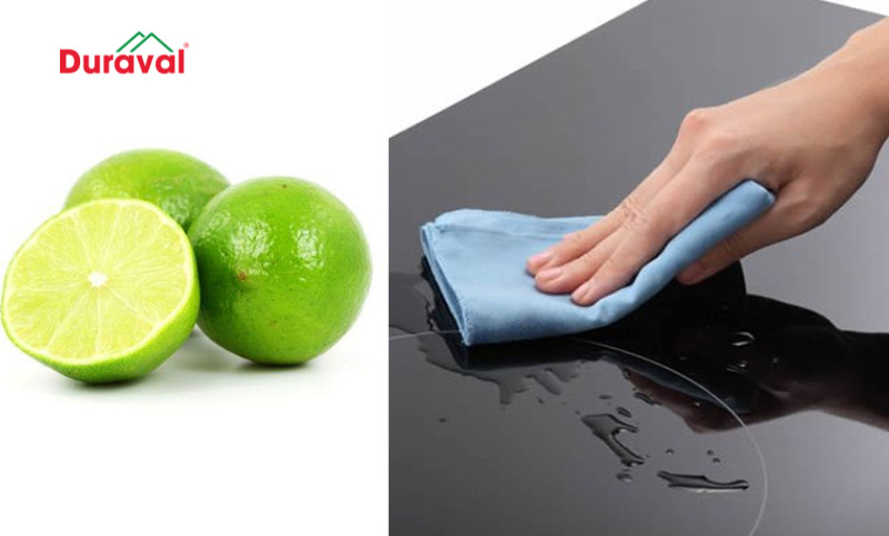 Sử dụng chanh để làm sạch bếp từ