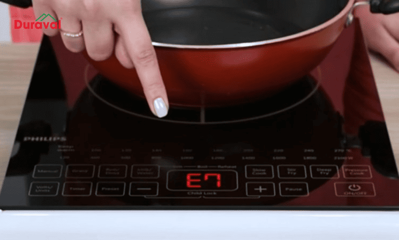 Bếp từ lỗi E7