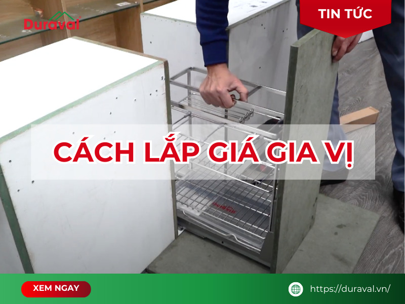 Cách lắp giá gia vị
