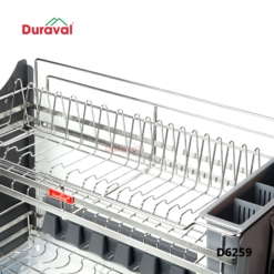 D6259 - Giá bát nâng hạ inox 304, Ống đũa Duraval D6259-3