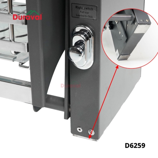 D6259 - Giá bát nâng hạ inox 304, Ống đũa Duraval D6259-4