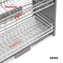 D6259 - Giá bát nâng hạ inox 304, Ống đũa Duraval D6259-5