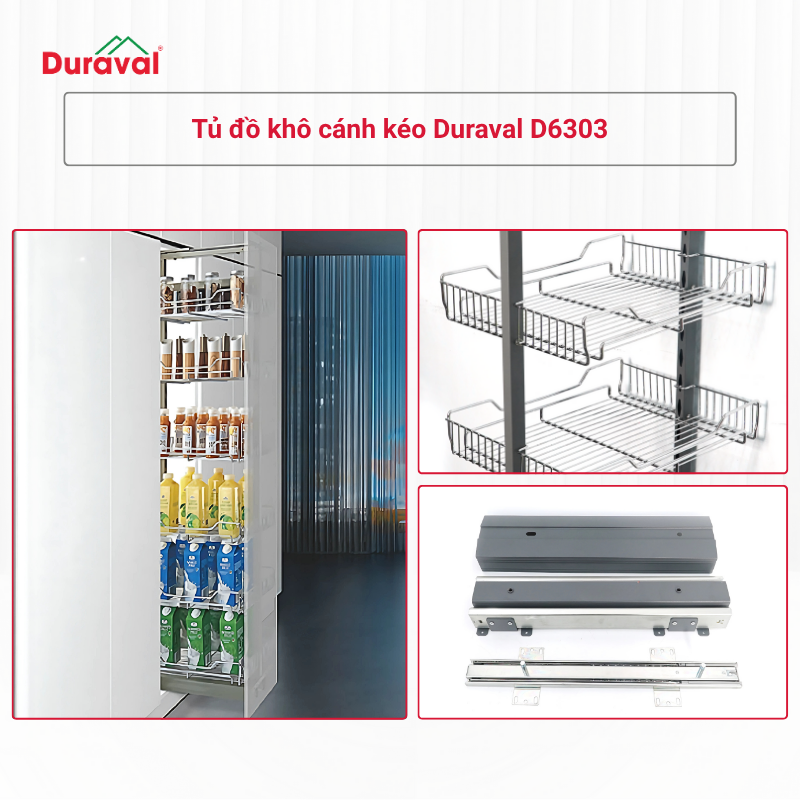 Tủ đồ khô cánh kéo Duraval D6303