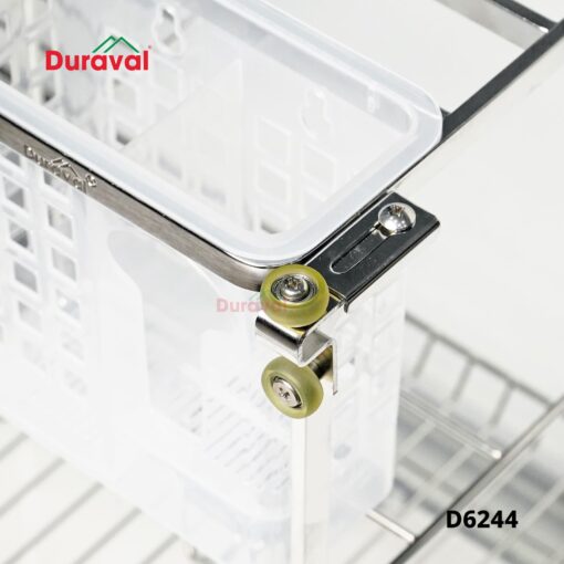 D6244 - Giá dao thớt inox 304, Ray chống gỉ Duraval D6244-3