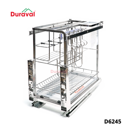 D6245 - Giá dao thớt, khung đỡ inox 304, Ray chống gỉ Duraval D6245-2
