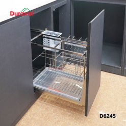 D6245 - Giá dao thớt, khung đỡ inox 304, Ray chống gỉ Duraval D6245