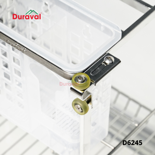 D6245 - Giá dao thớt, khung đỡ inox 304, Ray chống gỉ Duraval D6245-4