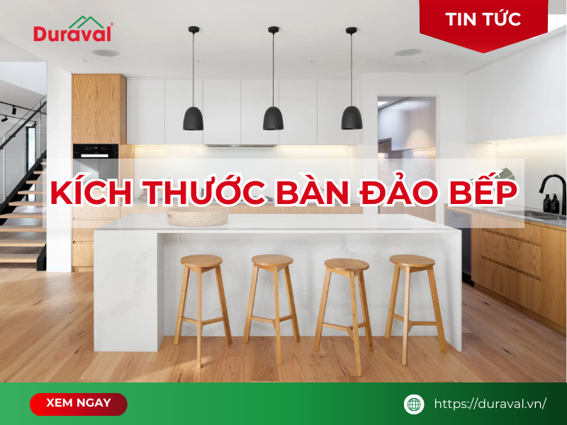 kích thước bàn đảo bếp