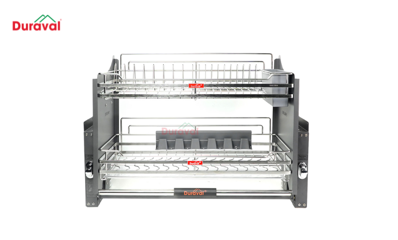 Phụ kiện tủ bếp trên - Giá bát nâng hạ Duraval cao cấp, bền bỉ