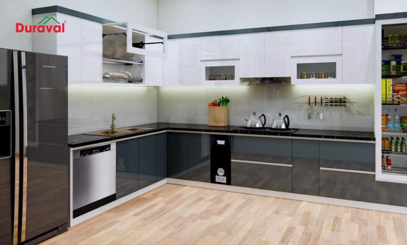 Thiết kế chữ L giúp tận dụng không gian góc