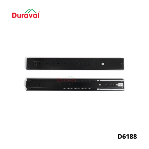D6188 - Ray bi 3 tầng giảm chấn Duraval đen 45mm D6188 (1)