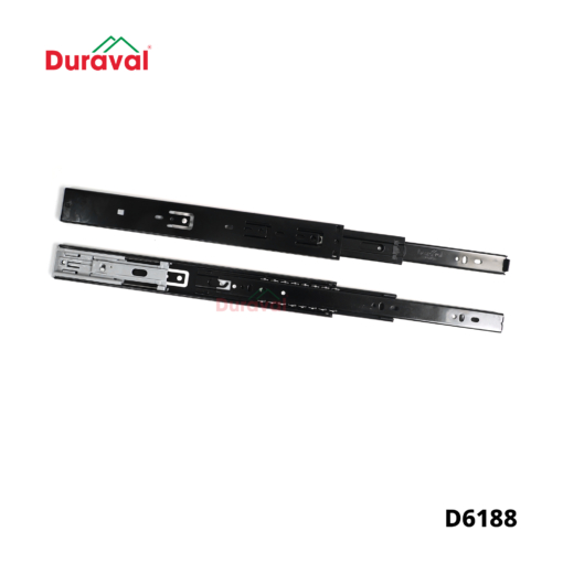 D6188 - Ray bi 3 tầng giảm chấn Duraval đen 45mm D6188-4 (1)