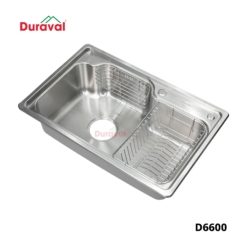 D6600 - Chậu rửa 1 hố inox 304 Duraval D6600