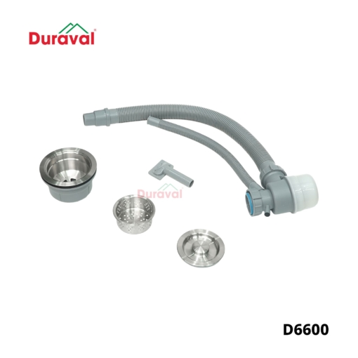 D6600 - Chậu rửa 1 hố inox 304 Duraval D6600-5