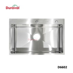 D6602 - Chậu rửa 1 hố inox 304 Duraval D6602