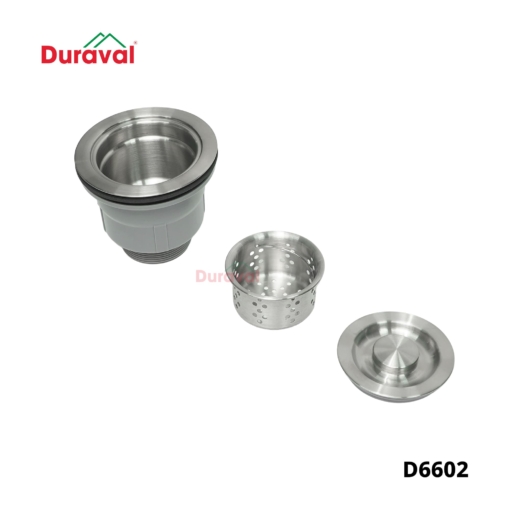 D6602 - Chậu rửa 1 hố inox 304 Duraval D6602-3