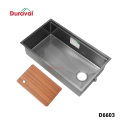 D6603 - Chậu rửa 1 hố inox 304 Duraval D6603-1