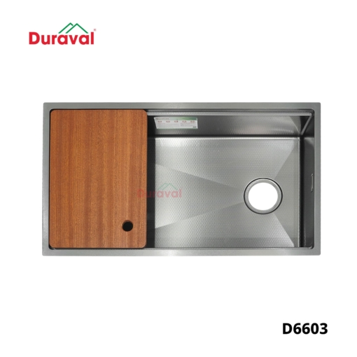 D6603 - Chậu rửa 1 hố inox 304 Duraval D6603-2