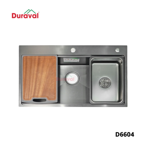 D6604 - Chậu rửa 1 hố inox 304 Duraval D6604-2