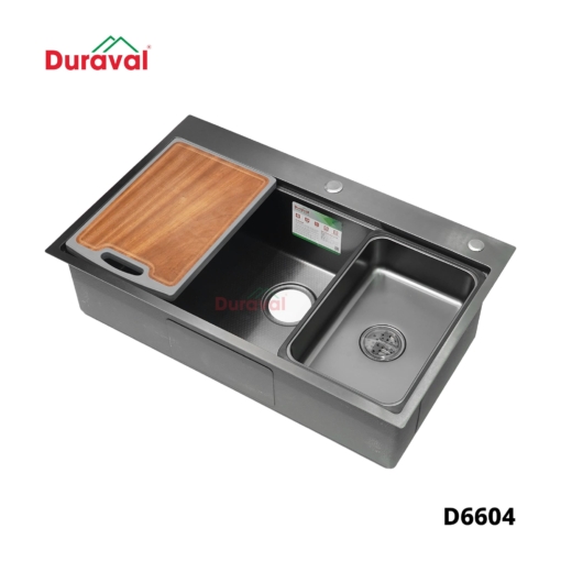 D6604 - Chậu rửa 1 hố inox 304 Duraval D6604