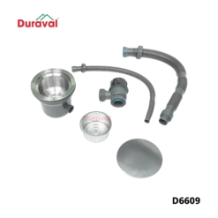 D6609 - Chậu rửa 1 hố inox 304 Duraval D6609-1