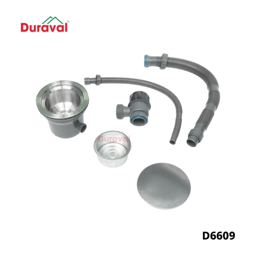 D6609 - Chậu rửa 1 hố inox 304 Duraval D6609-1