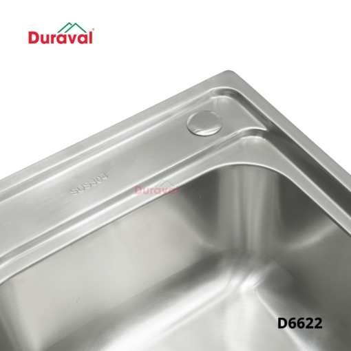 D6622 - Chậu rửa 2 hố inox 304 Duraval D6622-2