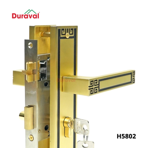 H5802 - Khoá tay nắm hợp kim Duraval H5802