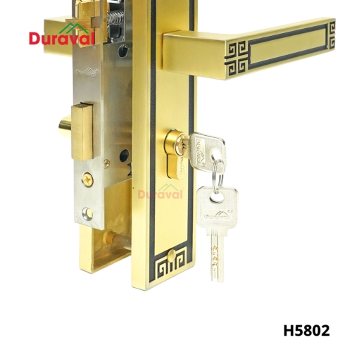 H5802 - Khoá tay nắm hợp kim Duraval H5802