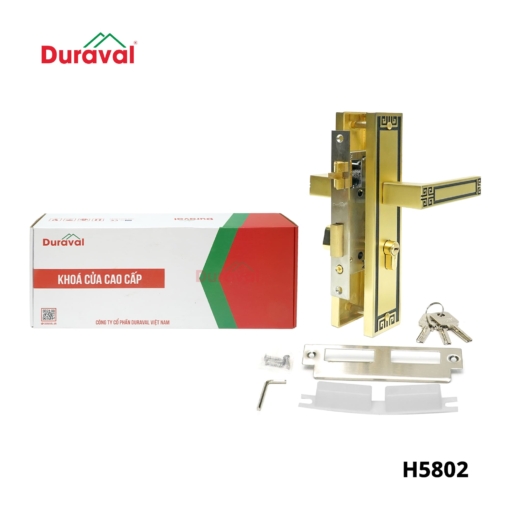 H5802 - Khoá tay nắm hợp kim Duraval H5802