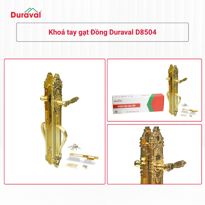 Khoá tay gạt Đồng Duraval D8504