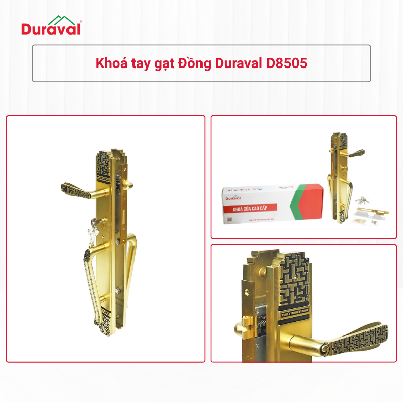 Khoá tay gạt Đồng Duraval D8505