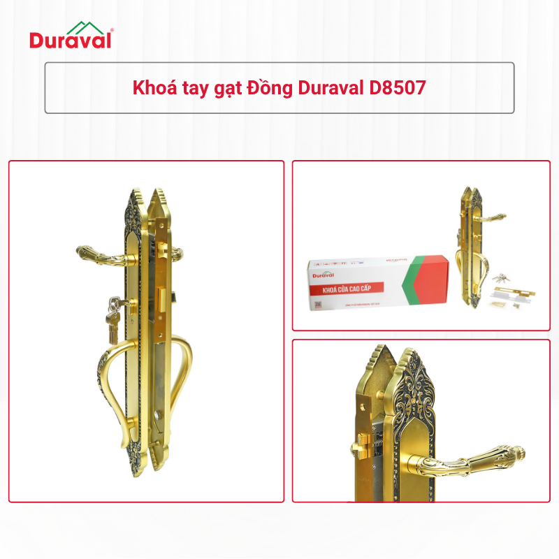 Khoá tay gạt Đồng Duraval D8507