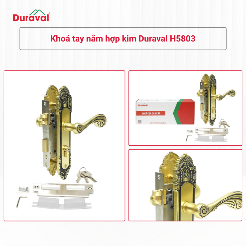 Khoá tay nắm hợp kim Duraval H5803