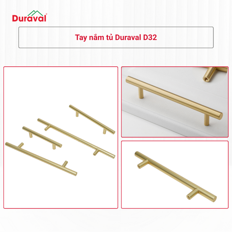 Tay nắm tủ Duraval D32
