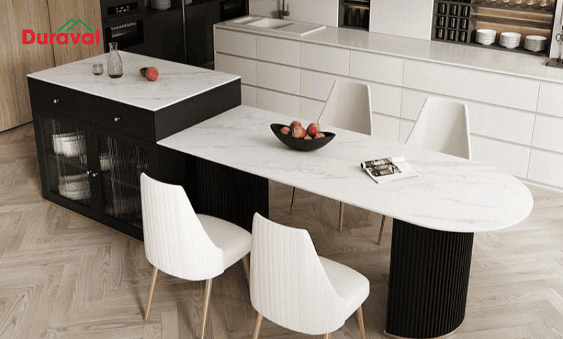 Mẫu đảo bếp rời đặc biệt phù hợp lắp đặt cho các không gian mở
