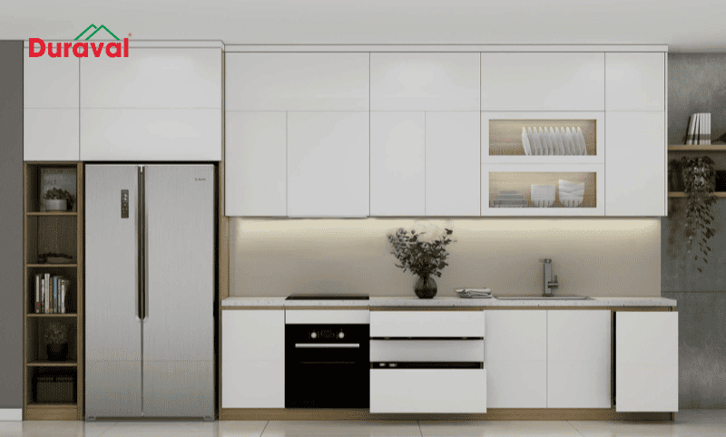 Bếp chữ I phù hợp với bếp hẹp và dài