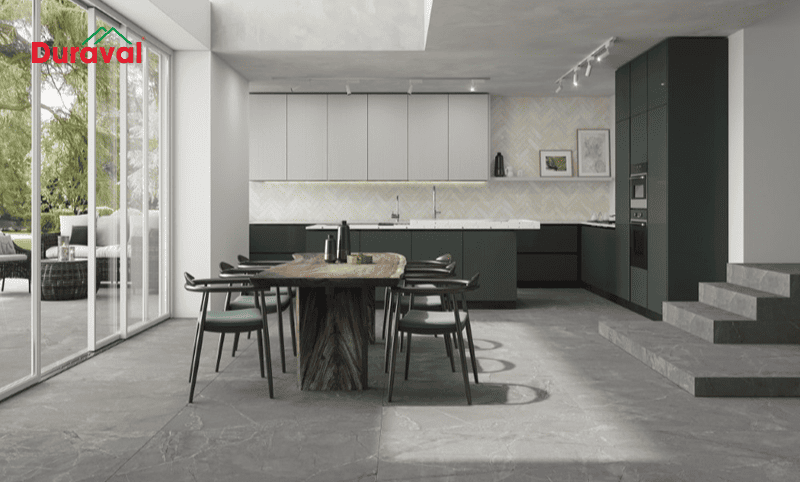 Gia chủ mệnh Kim nên sử dụng gạch lát màu xám