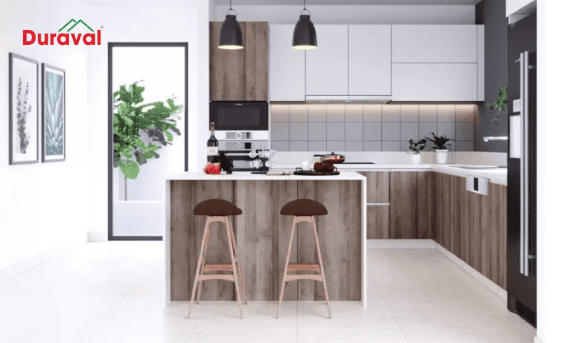 Phong cách hiện đại ưu tiên sử dụng các đồ nội thất nhỏ gọn, tránh rườm rà