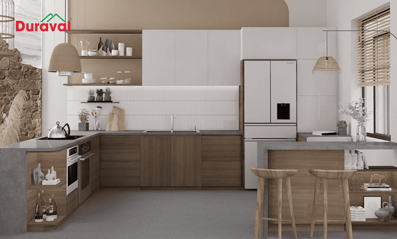 Thiết kế chữ L không gây cảm giác chật chội