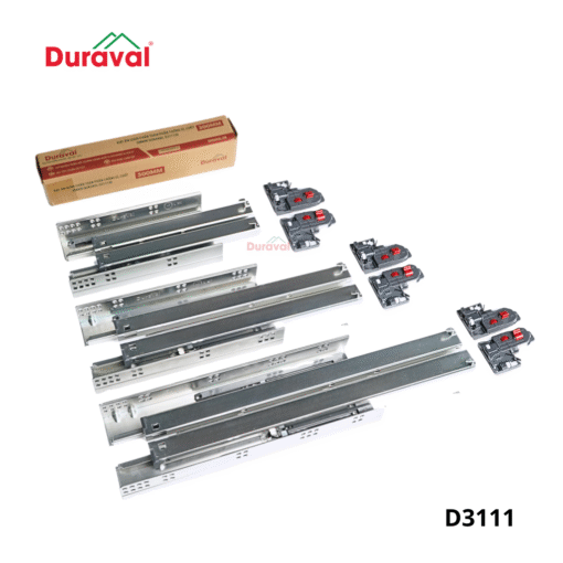 Ray âm giảm chấn toàn phần chống gỉ, chốt Duraval D3111