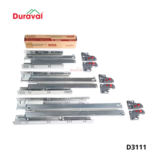 Ray âm giảm chấn toàn phần chống gỉ, chốt Duraval D3111