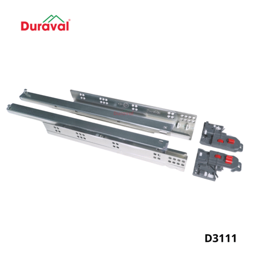Ray âm giảm chấn toàn phần chống gỉ, chốt Duraval D3111