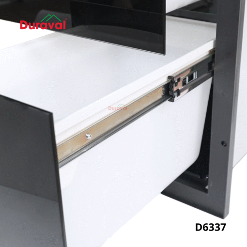 Thùng gạo mặt kính hai ngăn Duraval D6337