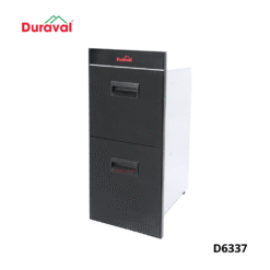 Thùng gạo mặt kính hai ngăn Duraval D6337