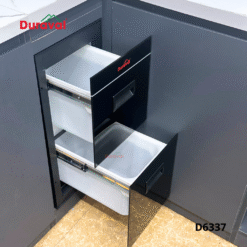 Thùng gạo mặt kính hai ngăn Duraval D6337