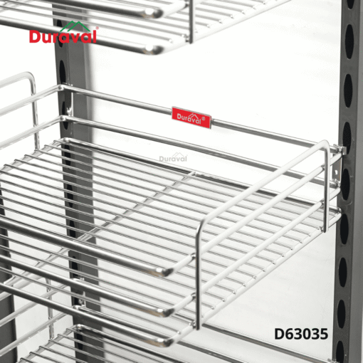 Tủ đồ khô liên hoàn nan ovan inox 304 Duraval D63035
